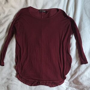 Groceries Apparel Burgundy Top